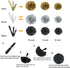 Black and Gold Party Decorations - DIY Tissue Paper Pom Poms, Balloons, and Garland