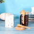 Spoon,Set 6 17 OZ Countertop, Glass Jar with Bamboo Lid and of Square Tea Containers for Loose Leaf Tea, Salt and Sugar