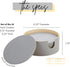 Set HABITAS Spun Bamboo Coasters Spun Bamboo Coasters for Drinks - Coaster with Bamboo Wood Coasters and Coaster