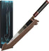 FINDKING Walnut Knife Edge Guard, Wooden Magnetic Knife Sleeve for 10.5" Japanese Kitchen Knife
