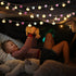 ChiRee 9.85Ft 20 20 String Lights Cute Pink Pompoms LEDs Rose Fairy Lights Garland Battey Operated with Timer Flower