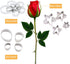 18pcs Gumpaste Flower Mold - Austin Rose Petal Calyx Leaf Cutter Set, Sugarcraft Fondant Modelling Tools for Cake