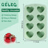 Silicone Heart Molds, 2 Pack Mini Cake Heart Pan, Baking Molds for Homemade Muffins, Ice cube tray Chocolate Bomb, Candles, Cupcakes, Brownies, Tartlets and Egg Bites 2Pcs/8-Cavity