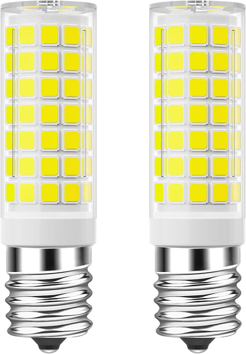TAIYALOO E17 LED Bulb - Dimmable 7W Microwave Oven Bulb, Daylight White 6000K, 60W Halogen Replacement, 2 Pack