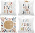 ISANOU Jesus Loves Me Throw Pillow Covers, Sun Decorate Pillow Covers for Nursery