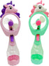 Unicorn Misting Spray Bottle Fan, Kids Personal Cooling Mist Handheld Humidifier Powered Fans for Girls, Set of 2