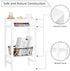 3-Tier YUFAM Side Table End Table Tall Night Stand for Living Room Bedroom Bathroom Office Furniture White