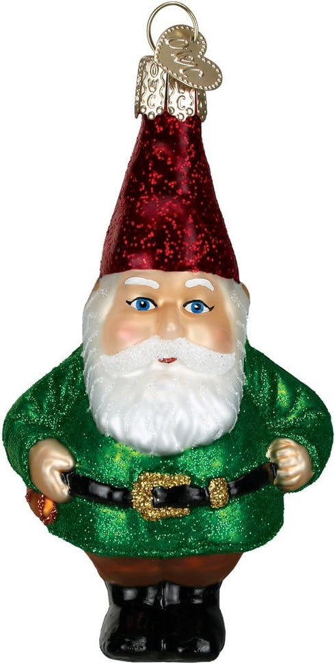 Old World Christmas Ornaments, Garden Gifts Glass Blown Gnome for Christmas Tree