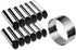 DS. DISTINCTIVE STYLE Cannoli Tubes Kit, 12 Pieces Stainless Steel Canolli Shell Molds for Baking
