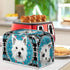 4 Slice Toaster Cover, West Highland White Terrier Design, Blue Mandala Universal Fit Wide Slot Bread Maker Cover