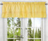 Ellis Curtain Stacey Sheer Tailored Tier Pair Curtains, Yellow, 56" x 30"