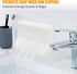 4x4 Inch Shower Wall Soap Holder & Ceramic Soap Dish - Fits & Any Tile Walls, Heavy-Duty Flat-Back Design with Drainage