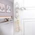 Garneck 4pcs Natural Cotton String Tassel Wood Beads, Handmade Wooden Pendant for Closet Door Handle Decor