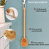 BIEAEIA Toilet Brush, Natural Coconut Fibre Brush Head and Rubber Wood Handle, Great for Bathroom
