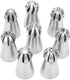 Russian Piping Tips Set, 8 Pcs Stainless Steel Frosting Icing Piping Nozzles for Cake Decorating Supplies