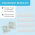 IMPRESA Vertical Blind Repair Tabs Kit, 20 Clear Stick-On Sets & 2 Alcohol Wipes