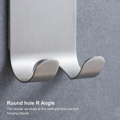 Hooks(2 Pack) LinMei Razor Holder Shaver Hooks Multi Purpose Self Adhesive Storage Hanger Stand Stainless Steel Heavy