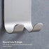 Hooks(2 Pack) LinMei Razor Holder Shaver Hooks Multi Purpose Self Adhesive Storage Hanger Stand Stainless Steel Heavy
