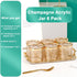 6 Pack,Seasoning Set Acrylic Condiment Spice Jars,Condiment Spice Box With Lids and Spoons and Tray,Clear Plastic