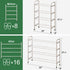 kiplant 4-Tier Closet, Expandable Shoe Rack, Expandable Metal Shoe Rack,Shoe Shelf for Entryway & Hallway