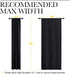 NICETOWN Halloween Black Out Curtain Panels - Energy Smart Thermal Insulating Drapes for Small Window (2 Panels)