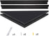 evron 2 Pack) Wall Mount Corner Shelf,Easy to Install Metal Front Floating Corner Shelves with Self-Adhesive Tapes