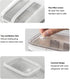 FindXeink 2Packs Strainer1.9QT*2/0.475GAL*2 0.9QT*2/0.23GAL*2 SeparationTotal1.9QT*2) Yogurt Total & Filter, Yogurt