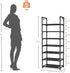 7 18-20 Closets LANTEFUL Tiers Shoe Rack Pairs Boots Organizer Storage Sturdy Narrow Shoe Shelf for Entryway