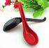 JapanBargain 4623, 12 Pack Chinese Soup Spoons, Black and Red, 6.5 Inch Wonton and Rice Spoons