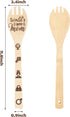 5Pcs Mother's Day Wooden Spoons Utensils Set, Non-Stick Bamboo Cooking Gadget for Mother's Day Gift