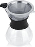 Manual Hand Drip Coffee Maker, Glass Pot with Stainless Steel Filter, Chemex Kaffeekaraffe 400 Drip Coffee