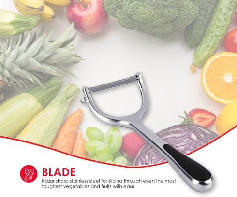 Home Basic Horizontal Zinc Veg Peeler