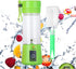 Portable Green Blender for Shakes and Smoothies, Cordless Mini Travel Fruit Juicer Cup Mixer, USB Rechargeable