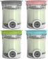 AUMUA 4 Pack Ice Cream Pints and Lids Compatible with Ninja NC701 NC700