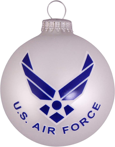 Christmas Tree Ornaments Made in The USA, 80mm / 3.25" Collectible Glass Balls, Handmade Holiday Decoration