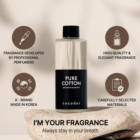 COCODOR Reed Diffuser Oil Refill, Rose Perfume, 6.7oz (200ml), Aroma Therapy Home Fragrance, 1 Pack