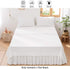 55% 45% 1-Piece BISELINA Linen Sheet French Flax Flat Sheet Only Euro Linen Cotton Basic Style Solid Color Soft