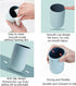 Unbreakable Reusable Drinking Cups Set of 2, Plastic Toothbrush Tumblers 300 ml/10.5 oz, Dishwasher Safe