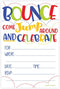Bounce House or Jumping Party Invitations with Envelopes (20 Count)