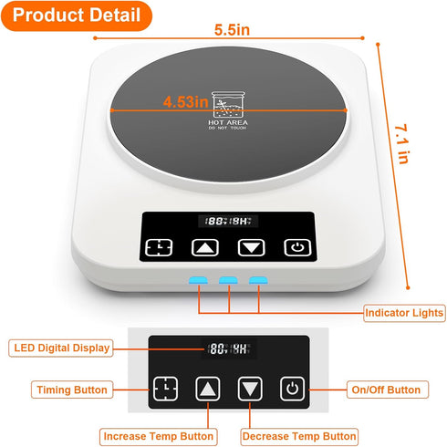 Electric Sourdough Starter Warmer, Upgrade Warming Heating Pad Mat for Sour Dough Starter, Sourdough Heater Proofing