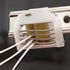 Amazing Drapery Hardware Large White Roman Shade Cord Lock - 8-Pack with Dual Brass Wheels, Holds 5 Lift Cords