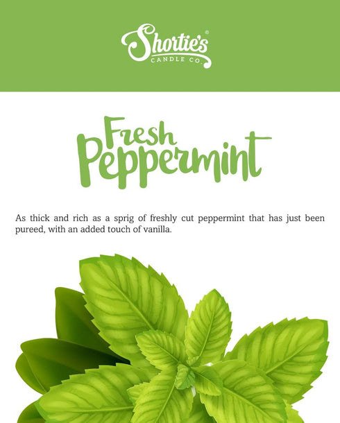 Shortie's Candle Company Fresh Peppermint Wax Melts, 3 Oz. Bar, Highly Scented