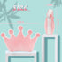 Crown Shaped Fluffy Throw Pillows - Pink for Kids