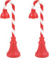 Department 56 Village Collection Sweet Evening Glow Peppermint Street Lamps Figurine Set, 3.5 Inch