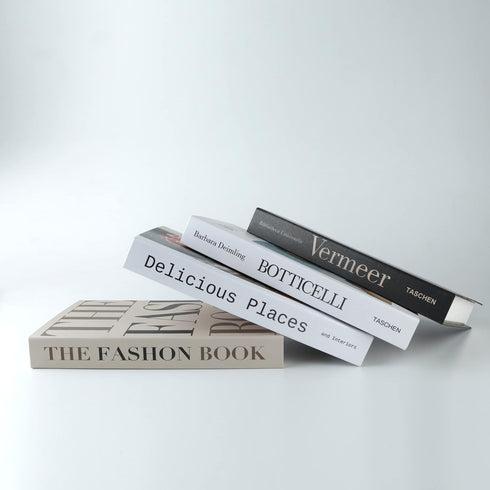 PTShadow 4 Pieces Folding Decorative Books for Home Decor, Black and White Bookshelf Decorations, Library Decorations