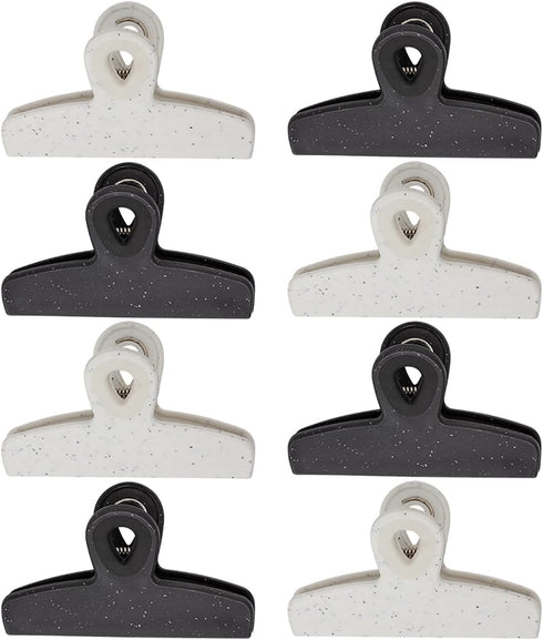 COOK WITH COLOR Set of Eight Large Heavy Duty Bag Clips, 5" Chip Bag Clips for Food Storage with Air Tight Seal