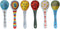 heart & home Ceramic Spoon Set of 6, Colorful Deep Round Soup Spoons, Ceramic Serving Spoons, 6.5'' Inches