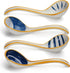 Ceramic Soup Spoons Set of 4, Long Handle Porcelain Japanese Soup Spoons for Pho Ramen Noodles