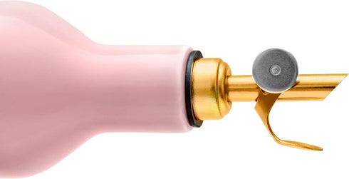 Ceramic Pink Olive Oil Dispenser for Kitchen, Coffee Syrup Dispenser, Oil and Vinegar Cruet, Olive Oil Decanter,