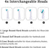 Electric Cleaning Brush with 4 in 1 Brush Heads, Cordless Motorized Brush for Bathroom, Kitchen & Tile